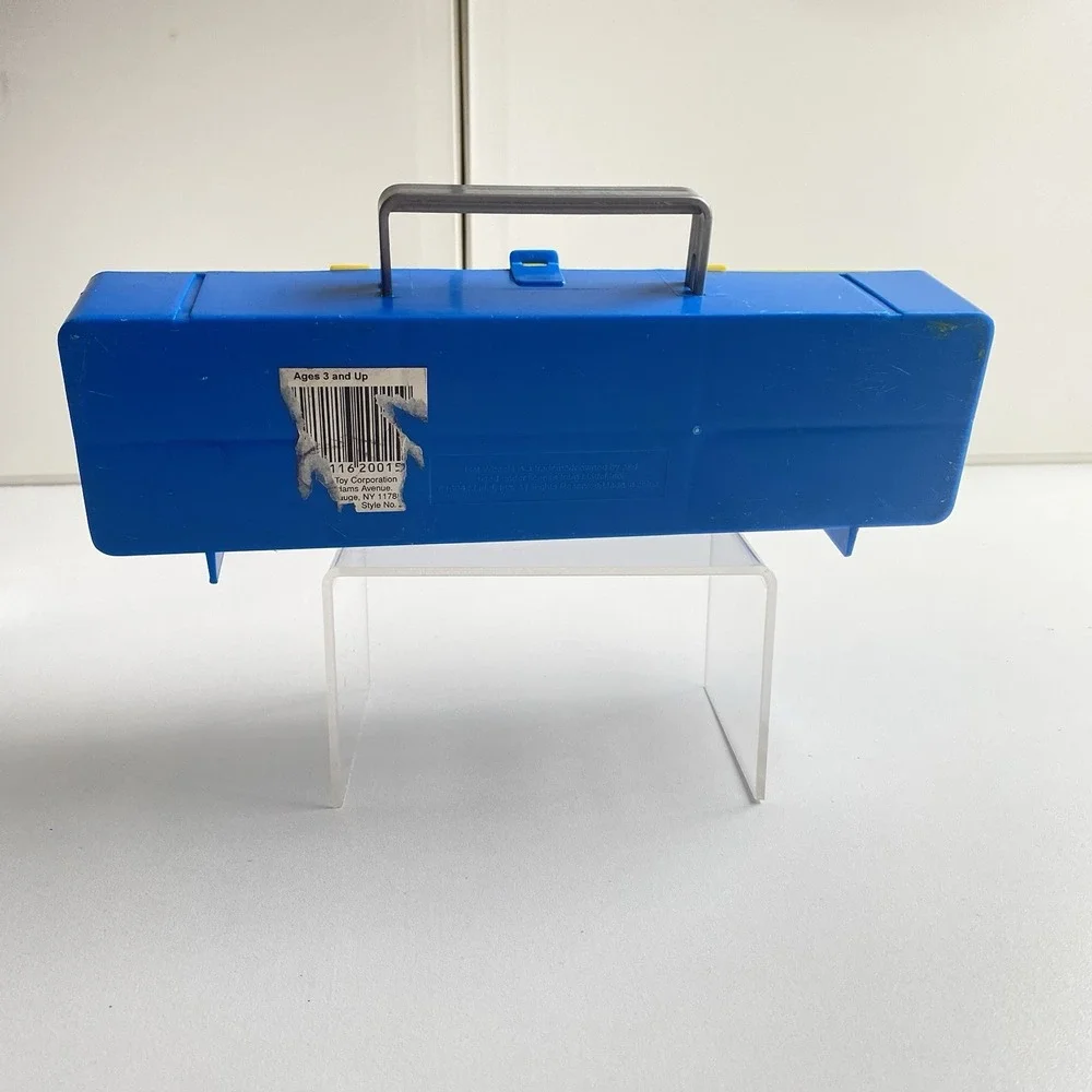Vintage 1998‎ Hot Wheels'Way 2 Fast' 6 Car Case Mattel Plastic Blue Yellow